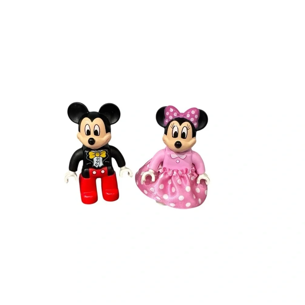 Lego Duplo Mixed Mickey & Minnie Lot: Figures Train Cars Blocks